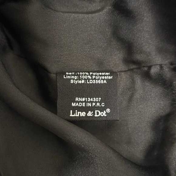 Line + Dot black pleated dress M - Picture 5 of 8